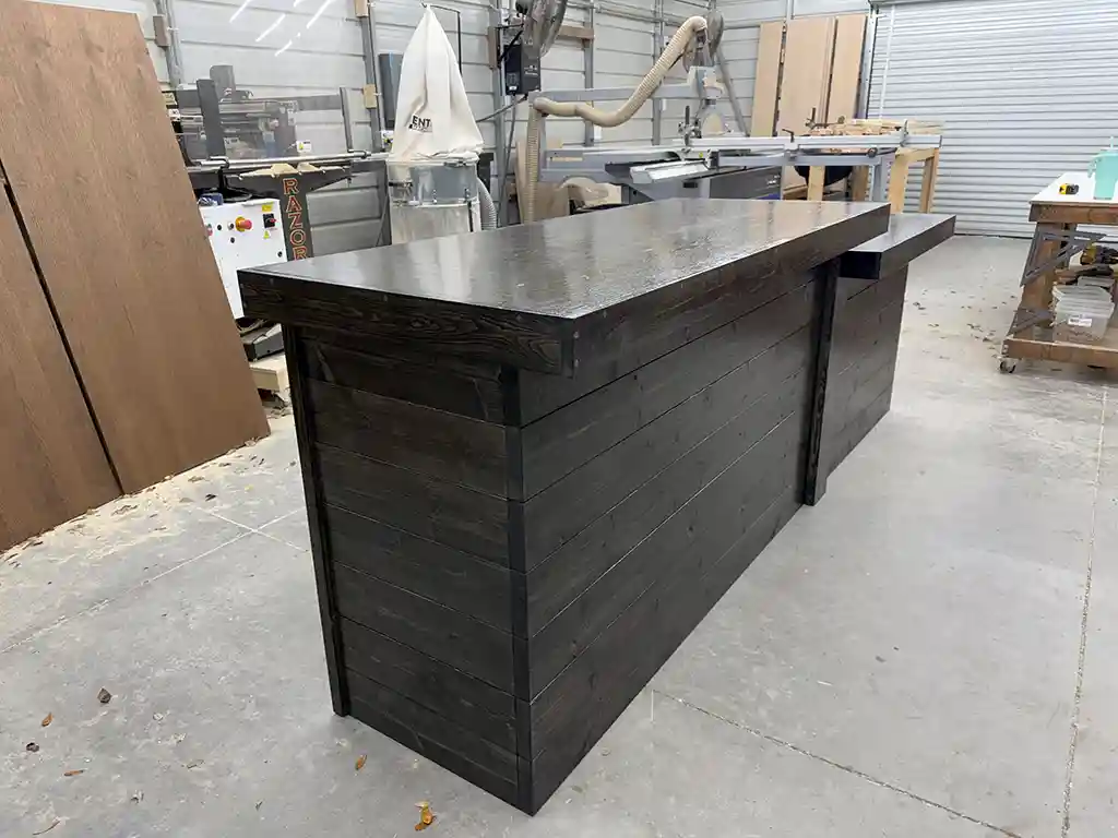 Coffee Shop Large Sales Counter Ebony color 3 Coffee Shop Large Sales Counter Ebony color