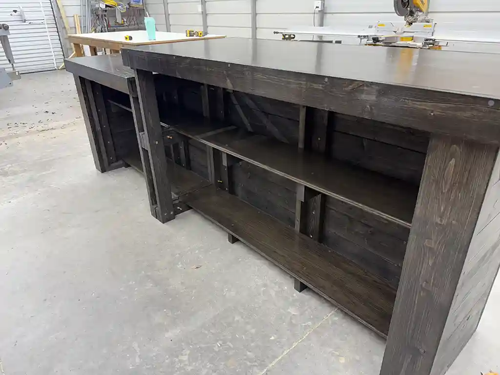 Coffee Shop Large Sales Counter Ebony color 6 Coffee Shop Large Sales Counter Ebony color