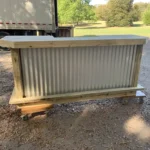Metal Aurora Outdoor Home Bar with footrail 3 Metal Aurora Outdoor Home Bar with footrail