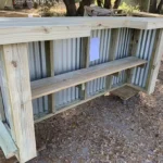 Metal Aurora Outdoor Home Bar with footrail 6 Metal Aurora Outdoor Home Bar with footrail