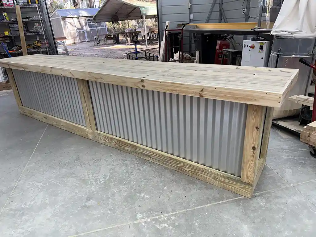 Metal Straight Ace Large Outdoor Home Bar 16 foot 2 Metal Straight Ace Large Outdoor Home Bar 16 foot