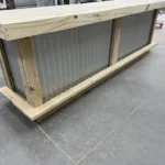 Metal Straight Ace Large Outdoor Home Bar Footrail 1 Metal Straight Ace Large Outdoor Home Bar Footrail