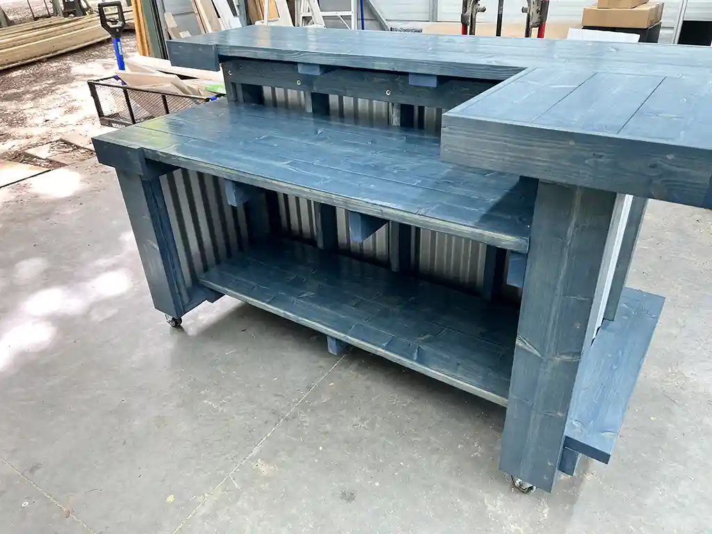 Rivers Run Thomas Metal L Shape Covered Patio Home Bar 4 Rivers Run Thomas Metal L Shape Covered Patio Home Bar