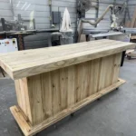 Straight Ace Outdoor Home Bar w footrail casters 1 Straight Ace Outdoor Home Bar w footrail casters