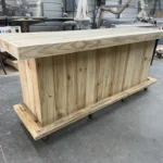 Straight Ace Outdoor Home Bar w footrail casters 2 Straight Ace Outdoor Home Bar w footrail casters