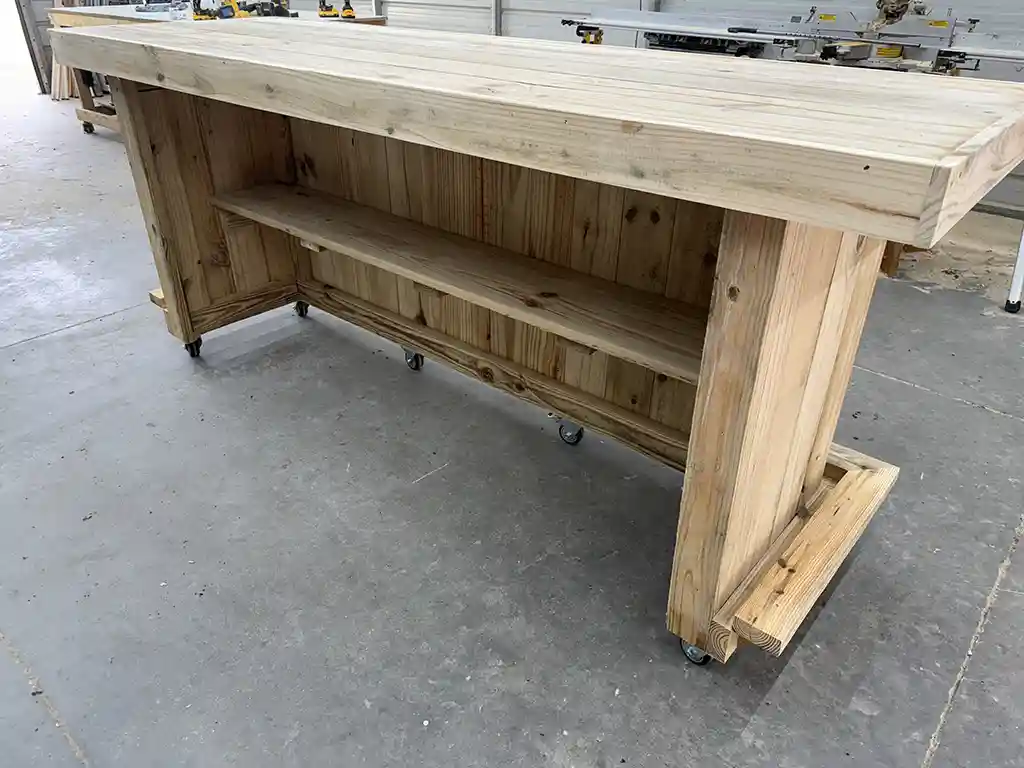 Straight Ace Outdoor Home Bar w footrail casters 4 Straight Ace Outdoor Home Bar w footrail casters