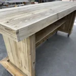 Straight Ace Outdoor Home Bar w footrail casters 5 Straight Ace Outdoor Home Bar w footrail casters