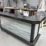 Thomas L Shape Covered Patio Home Bar Stormwash Ebony colors 2