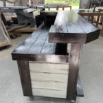 Thomas L Shape Covered Patio Home Bar Stormwash Ebony colors 5