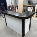 Thomas L Shape Covered Patio Home Bar Capewash Ebony color 2