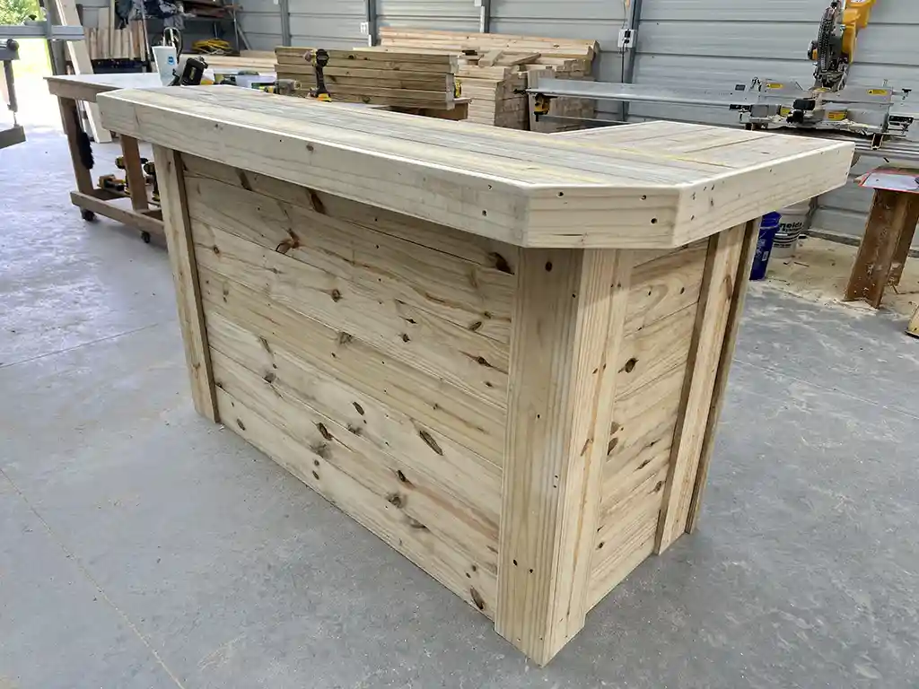 Thomas L Shape Outdoor Home Bar leg left 1