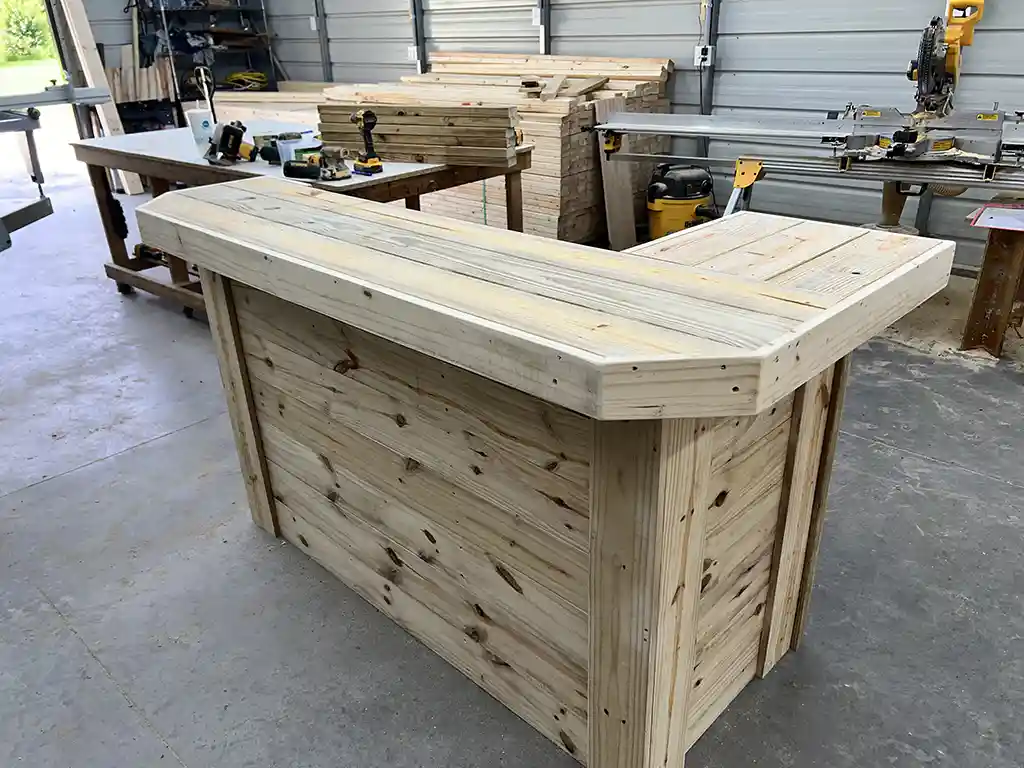Thomas L Shape Outdoor Home Bar leg left 2