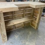pt elyse 5 Elyse .75 - Rustic real pressure treated wood barn wood style, pallet style outdoor patio bar