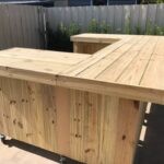 ultimate u 3 Ultimate U Shape - Rustic style real pressure treated wood outdoor patio bar