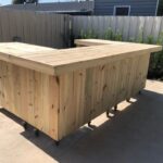 ultimate u 4 Ultimate U Shape - Rustic style real pressure treated wood outdoor patio bar
