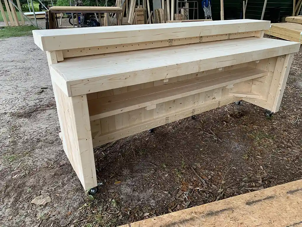 Buffet Wood Plank Top Unfinished - Solid wood indoor home bar 3 Buffet Wood Plank Top Unfinished - Solid wood indoor home bar