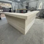 Collin L Shape Medium Indoor Home Bar Unfinished leg left 1