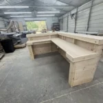 Collin L Shape Medium Indoor Home Bar Unfinished leg left 5