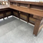 Hello Shabby 2 level, L shape Reception Desk Maggie Walnut colors 6 Hello Shabby 2 level, L shape Reception Desk Maggie Walnut colors