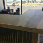Retail Counter Metal L Shaped Small Unfinished – Solid wood & metal counter 3 Retail Counter Metal L Shaped Small Unfinished – Solid wood & metal counter 3
