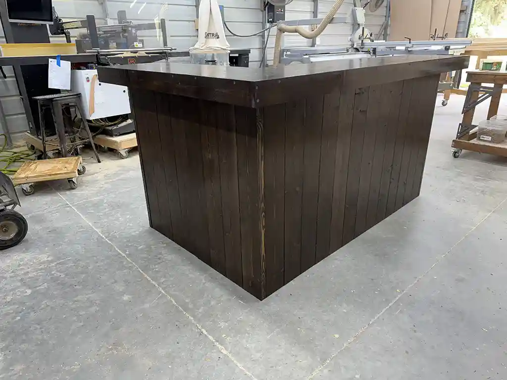 Smooth Kitchen L Shape Indoor Home Bar Espresso 1