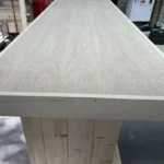 Straight Ace Large Indoor Home Bar Unfinished w footrail 4 Straight Ace Large Indoor Home Bar Unfinished with footrail