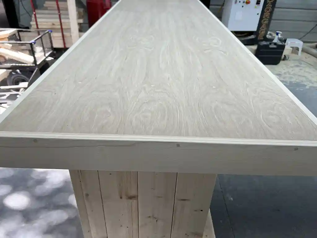 Straight Ace Large Indoor Home Bar Unfinished w footrail 4 Straight Ace Large Indoor Home Bar Unfinished with footrail