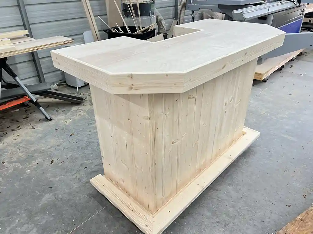 Unfinished Aurora Indoor Home Bar 1 Unfinished Aurora Indoor Home Bar