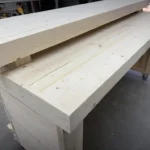 Unfinished Horizon Wide Top Buffet Home Bar with casters 5