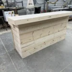 Unfinished Horizon Wide Top Buffet Home Bar with shelf 1
