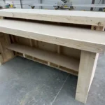 Unfinished Horizon Wide Top Buffet Indoor Home Bar w shelf 5