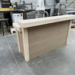 Unfinished Plywood Buffet Indoor Home Bar with 2 shelves 2