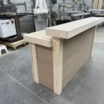 Unfinished Plywood Buffet Indoor Home Bar with 2 shelves 3