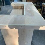 unfinished smooth thomas 4 Thomas Smooth Top Vertical Wood Unfinished – Rustic style bar