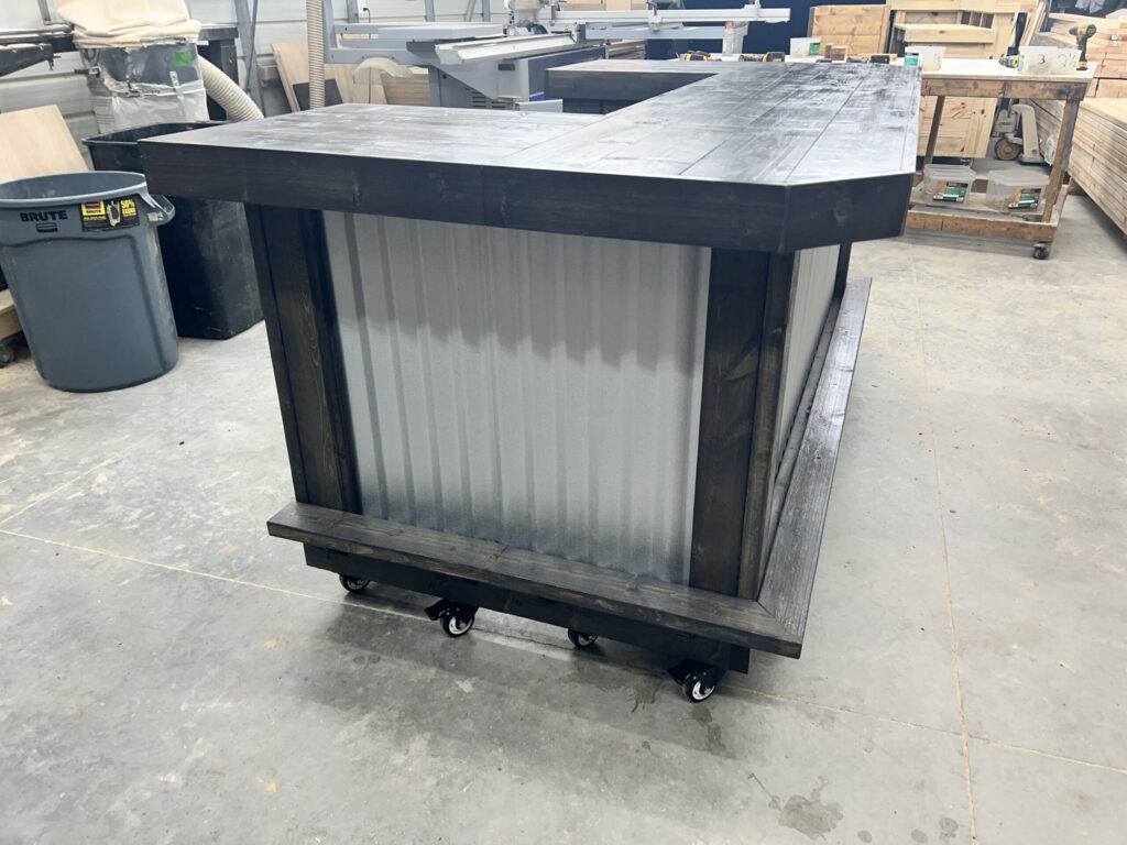 Ebony Metal Mini Mega U Shape Covered Patio Home Bar 3 Ebony Metal Mini Mega U Shape Covered Patio Home Bar