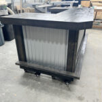 Ebony Metal Mini Mega U Shape Covered Patio Home Bar 3 Ebony Metal Mini Mega U Shape Covered Patio Home Bar