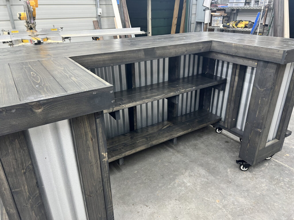 Ebony Metal Mini Mega U Shape Covered Patio Home Bar 5 Ebony Metal Mini Mega U Shape Covered Patio Home Bar