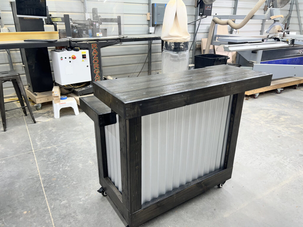 Hello Shiny Metal Reception Desk Ebony color 2 Hello Shiny Metal Reception Desk Ebony color