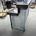 Hello Shiny Metal Reception Desk Stormwash Ebony colors 3 Hello Shiny Metal Reception Desk Stormwash Ebony colors