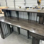 Hello Shiny Metal Reception Desk Stormwash Ebony colors 4 Hello Shiny Metal Reception Desk Stormwash Ebony colors