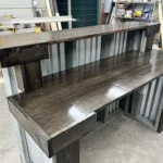 Hello Shiny Metal Reception Desk Stormwash Ebony colors 5 Hello Shiny Metal Reception Desk Stormwash Ebony colors