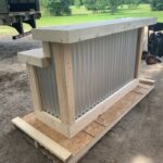 Hello Shiny Unfinished - Rustic barnwood & metal style reception desk 1 Hello Shiny Unfinished - Rustic barnwood & metal style reception desk 1