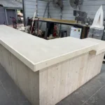 Left Unfinished Providence L shape Large Sales Counter with ADA drop 2 Left Unfinished Providence L shape Large Sales Counter with ADA drop