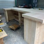 Lounge U Shape Unfinished - Rustic barnwood style POSADA 2 Lounge U Shape Unfinished - Rustic barnwood style POSADA 2