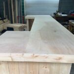 Lounge U Shape Unfinished - Rustic barnwood style POSADA 3 Lounge U Shape Unfinished - Rustic barnwood style POSADA 3