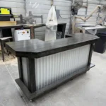 Metal Aurora Covered Patio Home Bar Ebony with casters footrail 2nd 11 shelf 1 Metal Aurora Covered Patio Home Bar Ebony with casters footrail 2nd 11 shelf