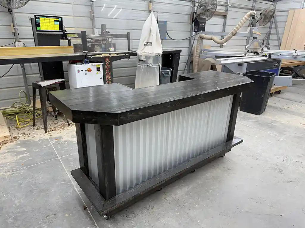 Metal Aurora Covered Patio Home Bar Ebony with casters footrail 2nd 11 shelf 1 Metal Aurora Covered Patio Home Bar Ebony with casters footrail 2nd 11 shelf