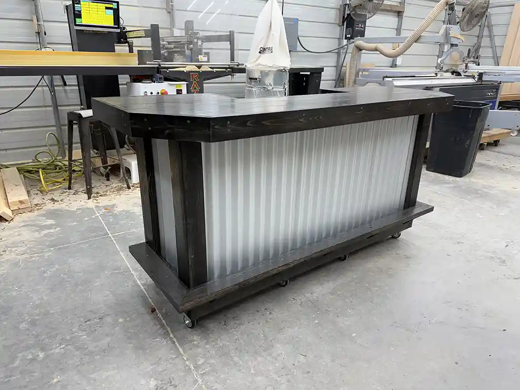 Metal Aurora Covered Patio Home Bar Ebony with casters footrail 2nd 11 shelf 2 Metal Aurora Covered Patio Home Bar Ebony with casters footrail 2nd 11 shelf