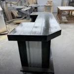 Metal Aurora Covered Patio Home Bar Ebony with casters footrail 2nd 11 shelf 3 Metal Aurora Covered Patio Home Bar Ebony with casters footrail 2nd 11 shelf