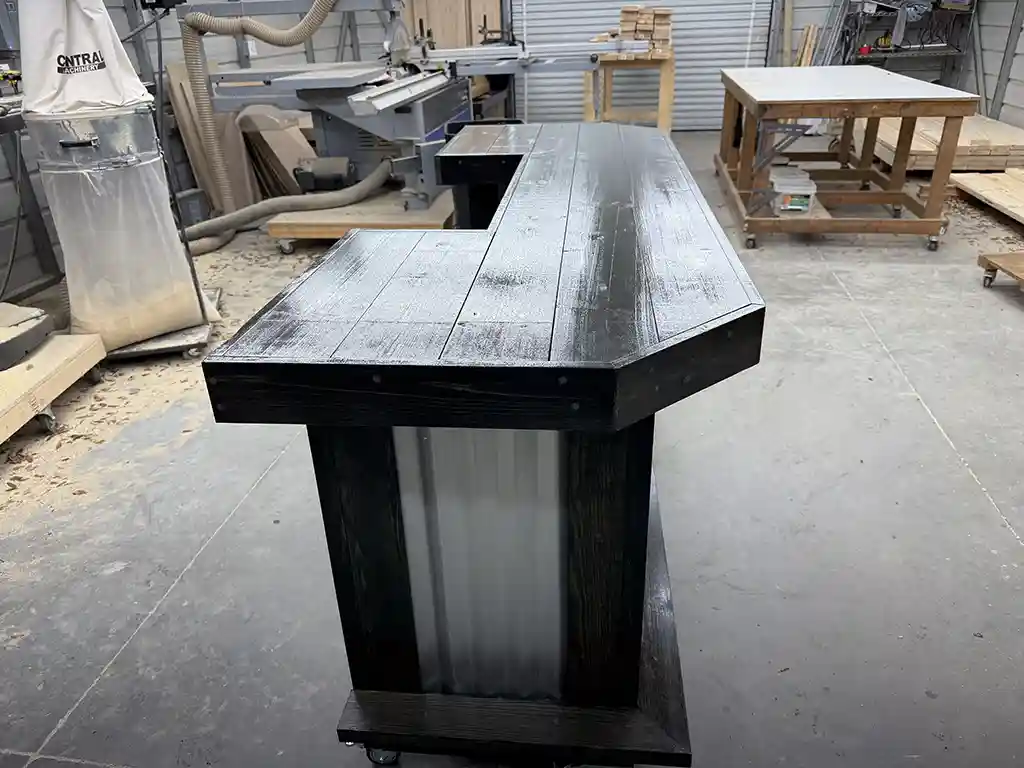 Metal Aurora Covered Patio Home Bar Ebony with casters footrail 2nd 11 shelf 3 Metal Aurora Covered Patio Home Bar Ebony with casters footrail 2nd 11 shelf